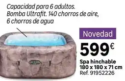 Leroy Merlin Aire - spa hinchable 180 x 180 x 71 cm oferta