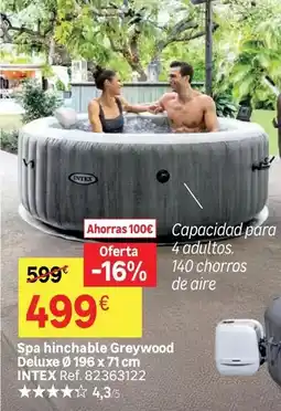 Leroy Merlin Deluxe - spa hinchable greywood oferta