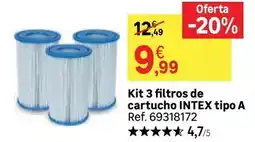 Leroy Merlin Intex - kit 3 filtros de cartucho tipo a oferta