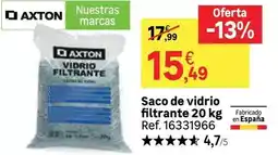 Leroy Merlin Axton - saco de vidrio filtrante 20 kg oferta