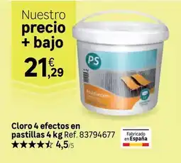 Leroy Merlin Fabricado en españa - cloro 4 efectos en pastillas 4 kg oferta