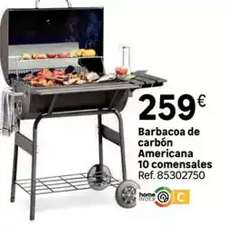 Leroy Merlin Home - barbacoa de carbón americana 10 comensales oferta