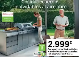 Leroy Merlin Aire - cocina exterior il 4 modulos + embellecedores laterales oferta