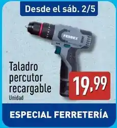 ALDI Ferrex - taladro percutor recargable oferta