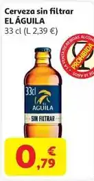 Alcampo El águila negra - cerveza sin filtrar oferta