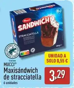 ALDI Mucci - maxisanwich de stracciatella oferta