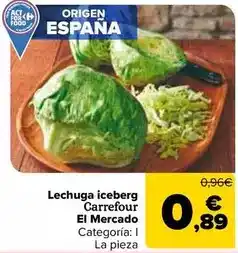 Carrefour Market Carrefour el mercado - lechuga iceberg oferta
