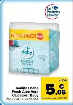 Carrefour Market Carrefour baby - toallitas bebé fresh aloe vera oferta