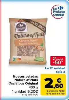 Carrefour Market Carrefour original - nueces peladas nature of nuts oferta