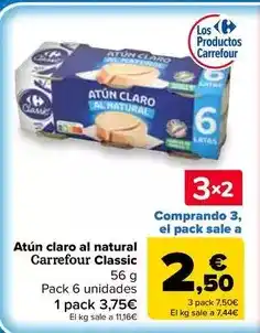 Carrefour Market Carrefour classic - atún claro al natural oferta