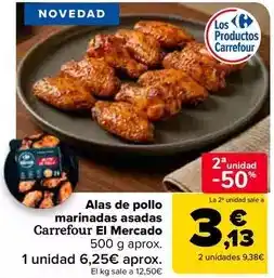 Carrefour Market Carrefour el mercado - alas de pollo marinadas asadas oferta