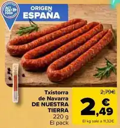 Carrefour Market De nuestra tierra - txistorra de navarra oferta