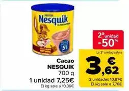 Carrefour Market Nesquik - cacao oferta