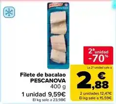 Carrefour Market Pescanova - filete de bacalao oferta