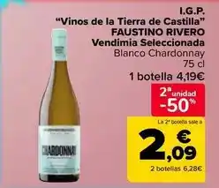 Carrefour Market Faustino rivero - i.g.p. vinos de la tierra de castilla vendimia seleccionada oferta