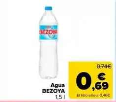 Carrefour Market Bezoya - agua oferta