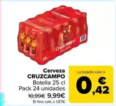 Carrefour Market Cruzcampo - cerveza oferta