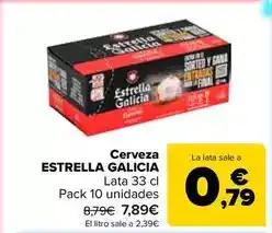 Carrefour Market Estrella galicia - cerveza oferta