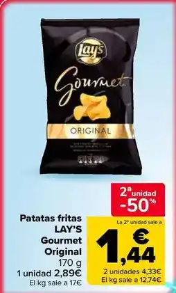Carrefour Market Lay's - patatas fritas gourmet original oferta