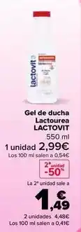 Carrefour Market Lactovit - gel de ducha lactourea oferta