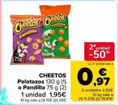 Carrefour Market Cheetos - pelotazos o pandilla oferta