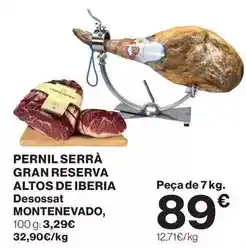 El Corte Inglés Iberia - pernil serra gran reserva altos de oferta