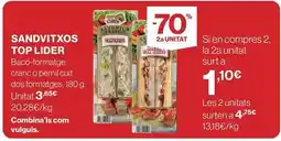 El Corte Inglés Que's lider - sandvitxos top oferta