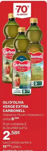 El Corte Inglés Carbonell - oli d'oliva verge extra oferta