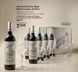 El Corte Inglés Lopez de haro - vino tinto d.o.ca. rioja reserva oferta