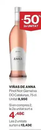 El Corte Inglés Pinot noir granxa do catalunya oferta