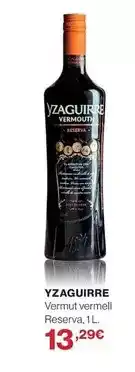 El Corte Inglés Yzaguirre - vermut vermell reserva oferta