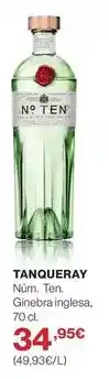 El Corte Inglés Tanqueray - núm. ten ginebra inglesa oferta