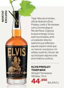 El Corte Inglés Elvis presley tiger man oferta