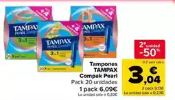 Carrefour Express Tampax - tampones compak pearl oferta