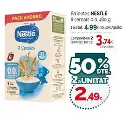 Condis Nestlé - farinetes 8 cereaks 0,0 oferta