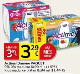 Supermercados Charter Danone - actimel oferta