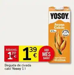 Supermercados Charter Yosoy - beguda de civada calci oferta