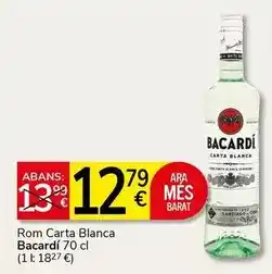 Supermercados Charter Bacardi - rom carta blanca oferta