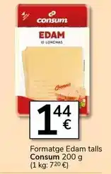 Supermercados Charter Consum - edam talls oferta