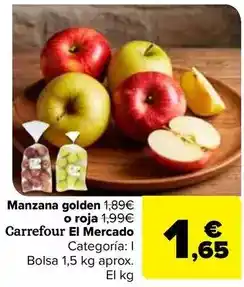 Carrefour Carrefour el mercado - manzana golden o roja oferta