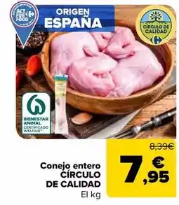 Carrefour Circulo de calidad - conejo entero oferta