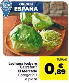 Carrefour Carrefour el mercado - lechuga iceberg oferta