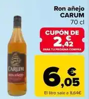 Carrefour Carum - ron anejo oferta