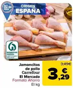 Carrefour Carrefour el mercado - jamoncitos de pollo oferta