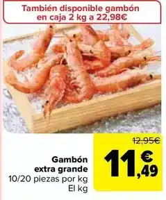 Carrefour Gambon extra grande oferta