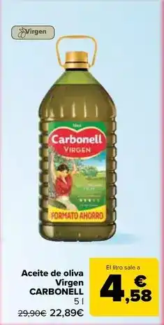 Carrefour Carbonell - aceite de oliva virgen oferta