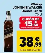 Carrefour Johnnie walker - whisky double black oferta