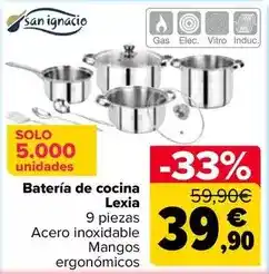 Carrefour San ignacio - bateria de cocina lexia oferta