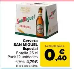 Carrefour San miguel - cerveza especial oferta