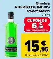 Carrefour Puerto de indias - ginebra sweet melon oferta